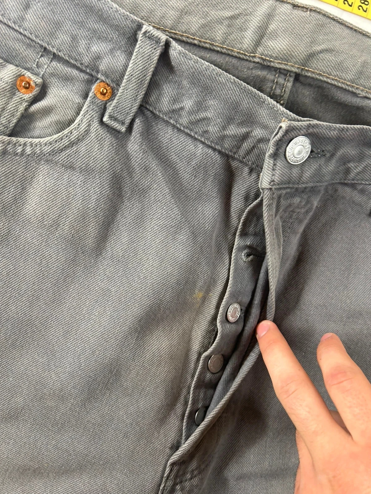 Grey straight cut Levi's lot 501 w38 l36 – photo 11